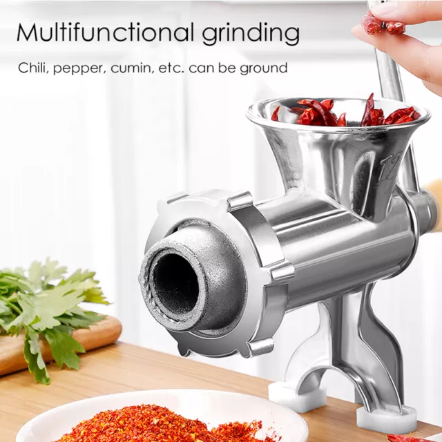 Hand Duty Meat Mincer Heavy Duty Grinder Manual Hand Operated Kitchen.Beef