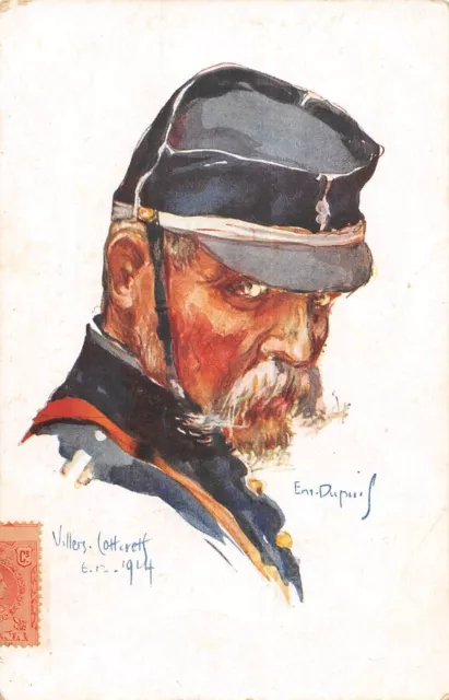 CPA GUERRE / ILLUSTRATEUR E.m.DUPUIS NOS POILUS VILLIERS COTTERETS 1914