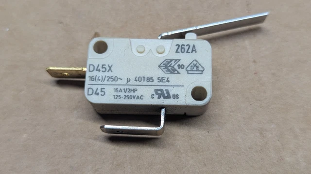 CHERRY D45X 262A 2-Pin Limit Micro Switch 16A 250VAC Normally closed ...