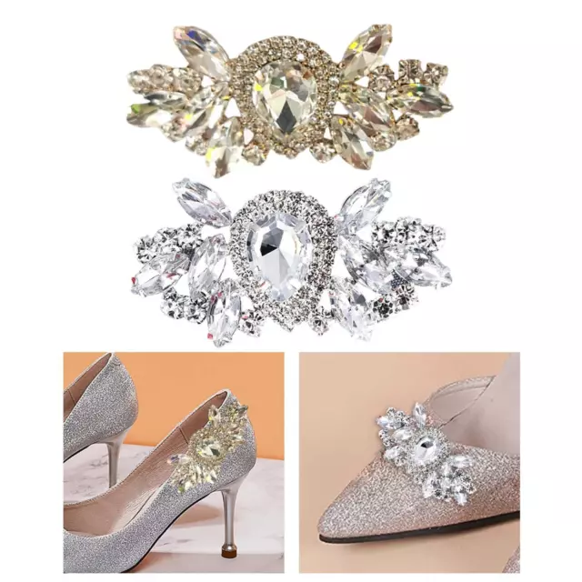 Bridal Shoes Buckle Ornament Jewelry Making Clips Shoes Charm for High Heel