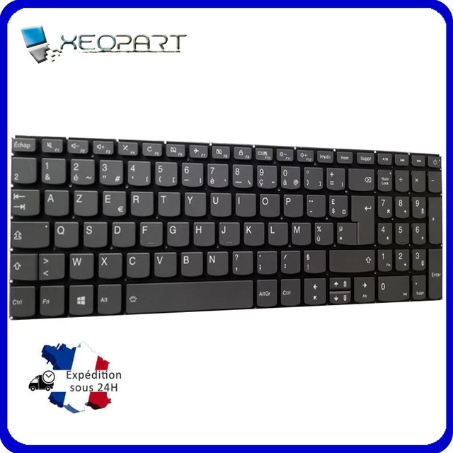 Clavier AZERTY Français Pour Lenovo Ideapad 1-14IGL05 81VU - Neuf, Noir - Original