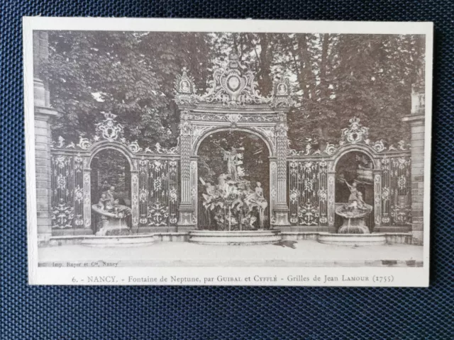 CPA 54 NANCY - Fontaine de Neptune par Guibal et Cyfflé