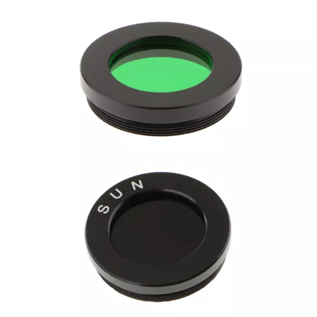 2x Telescope Eyepiece Lens Color Filter Set 1.25" Planet Moon Black Green