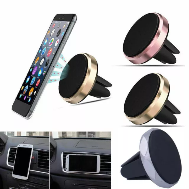 Lot De 2 Support Telephone Voiture Aimant Support Voiture Universel,720  Degrs Rotation Support Phone Avec Aimant Puissant Pour Iphone Samsung,  Huawei