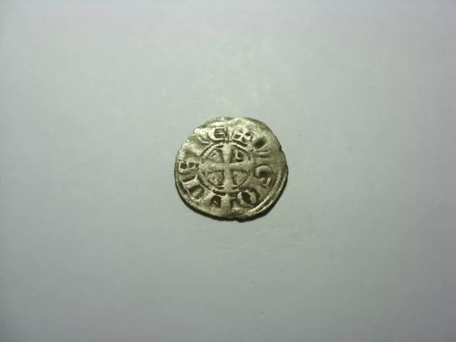 VERY RARE CRUSADER CYPRUS - HUGH I of LUSIGNAN 1205-18 BILLON DENIER.*