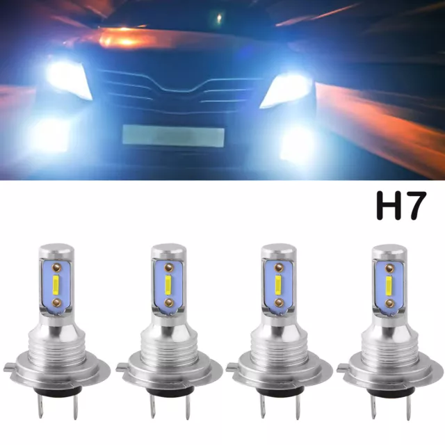 4X H7 LED Nebel scheinwerfer Kit Auto Abblendlicht Birnen Xenon Lampen 6500K