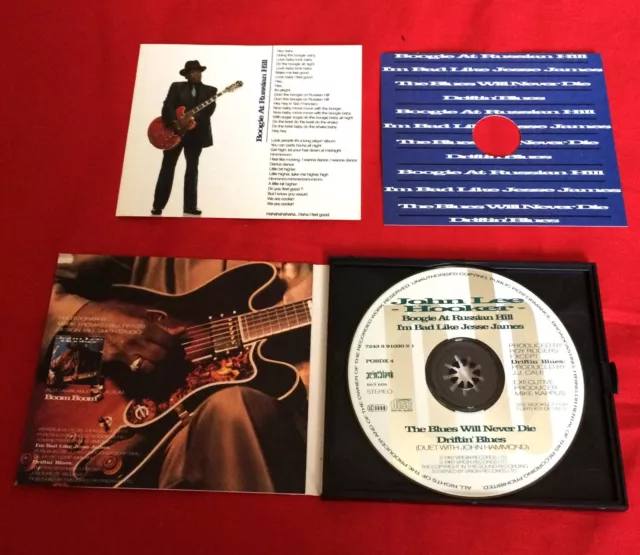 John Lee Hooker Boogie at Russian Hill 4 Track CD EP , Special Edition 1992 3