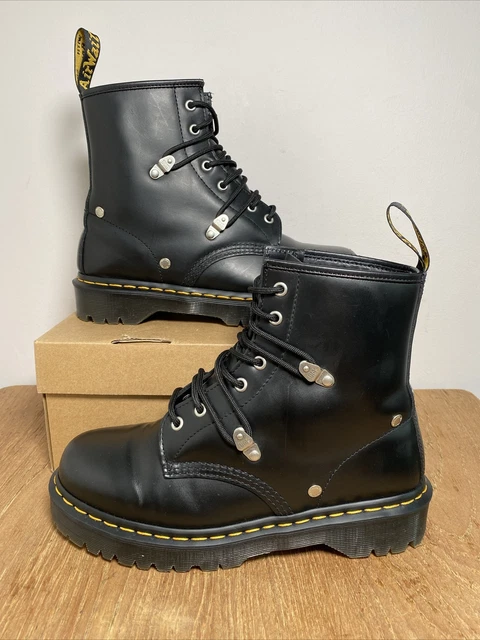 DR MARTENS X Mastermind 1460 Black Leather Skulls Boots UK 8 EU42 VGC 150.00 PicClick UK