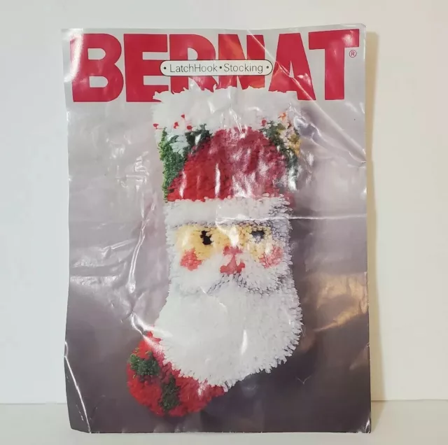 Kit de alfombras gancho con pestillo BUCILLA medias de Navidad Santa 8x18 WO3472 SIN TERMINAR