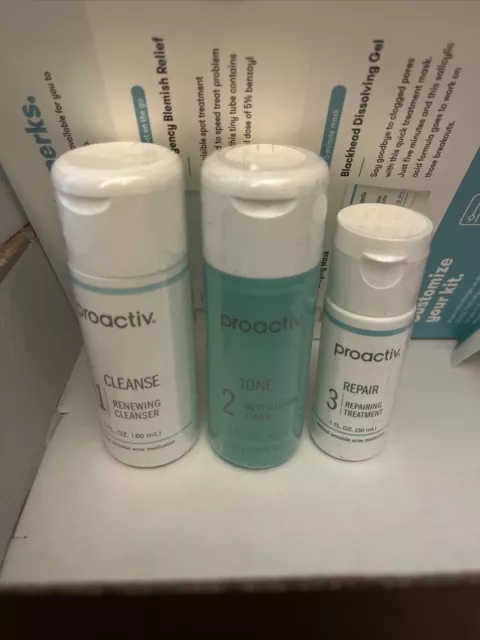 Kit Proactiv 30 Días 3 Piezas Sistema Proactivo de 3 Pasos - ¡Nuevo/Sellado! Exp 4/2024