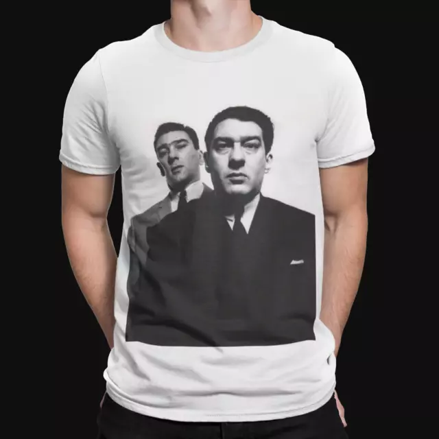 The Krays Closeup T-Shirt - Gangs London Cool Legend Crime Mafia Retro Funny