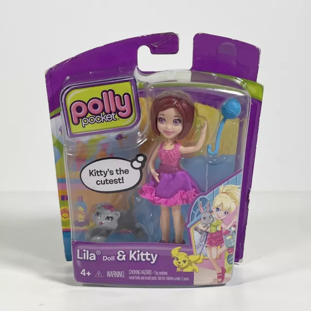 POLLY POCKET LILA Doll & Kitty Toy Action Figure - 2011 Mattel - New in  Package $21.67 - PicClick AU