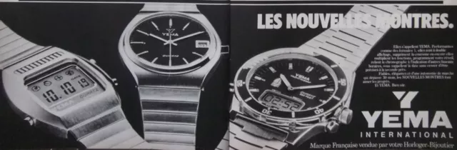 1979 The New Yema Watches International Press Advertisement - Advertising