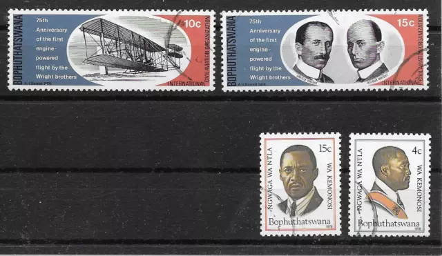 o171   SÜDAFRIKA-Bophuthatswana MiNr 33/34 + 35/36 o