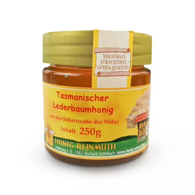 Honig Tasmanischer Lederbaumhonig flüssig 250 g Brotaufstrich Мёд тасманский
