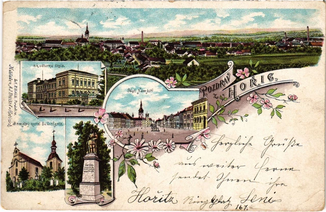 CPA AK Greeting from Horic Forerunner CZECHIA (1274515)