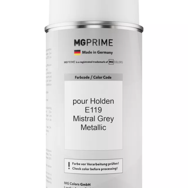 Peinture Voiture kit bombe aérosol 2C pour Holden E119 Mistral Grey Metallic 2