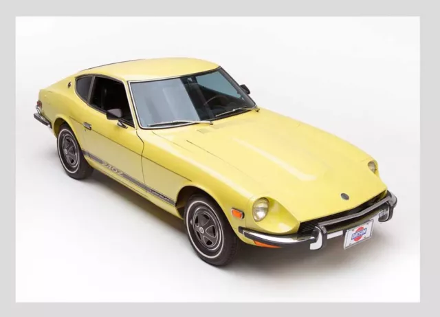 Car Photo Print Datsun 240Z Yellow A4 size print