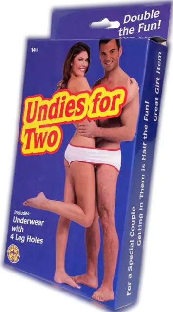 UNDIES UNDERWEAR FOR Two With 4 Leg Holes Openings Novelty Gag Gift $14.99  - PicClick
