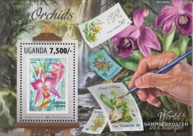 Uganda Block437 (kompl.Ausg.) postfrisch 2013 Briefmarken mit Naturmotiven