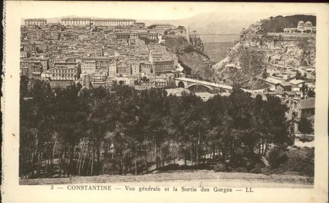 11304313 Constantine Algerien Vue generale et la Sortie des Gorges Bruecke