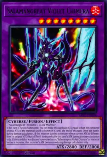 1X NM Salamangreat Violet Chimera - SAST-EN034 - Rare 1st Edition yugioh