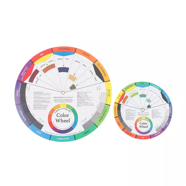 Tattoo Supply Color Wheel Ink Chart Paper Pigments Wheel Permanent MakeSA