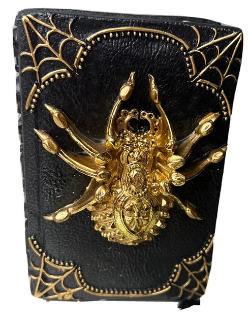 NEW SPIDER  HALLOWEEN PROP WITCHES Craft SPELL BOOK