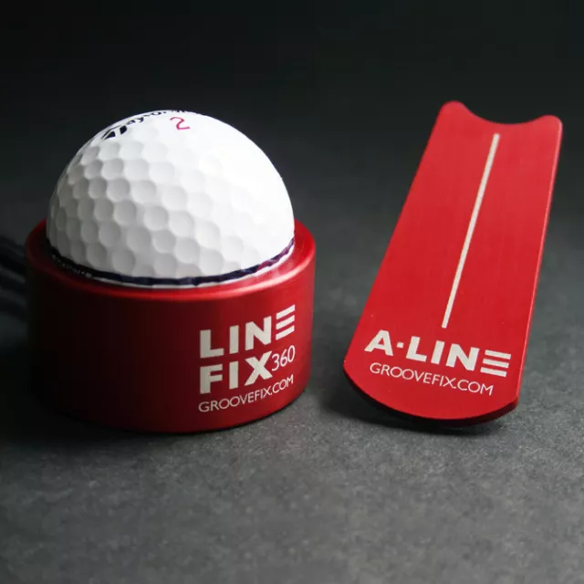 Groovefix Golf Ball Line Marker & Putt Alignment Marker (Arrow Shape) Bundle