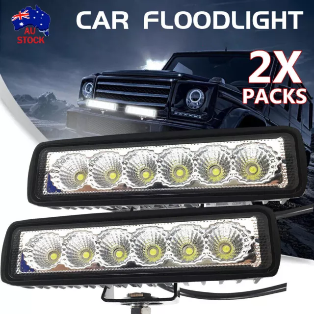 2x LED Work Light Bar Flood Spot Lights Driving Lamp Offroad Car Truck SUV 12V