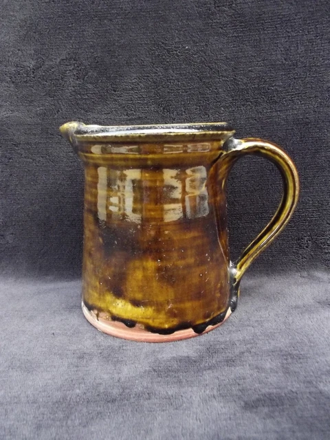 Grand Vase Ou Pichet En Grès De Puisaye - Vintage Signé Georges Robin - Pièce Unique Française