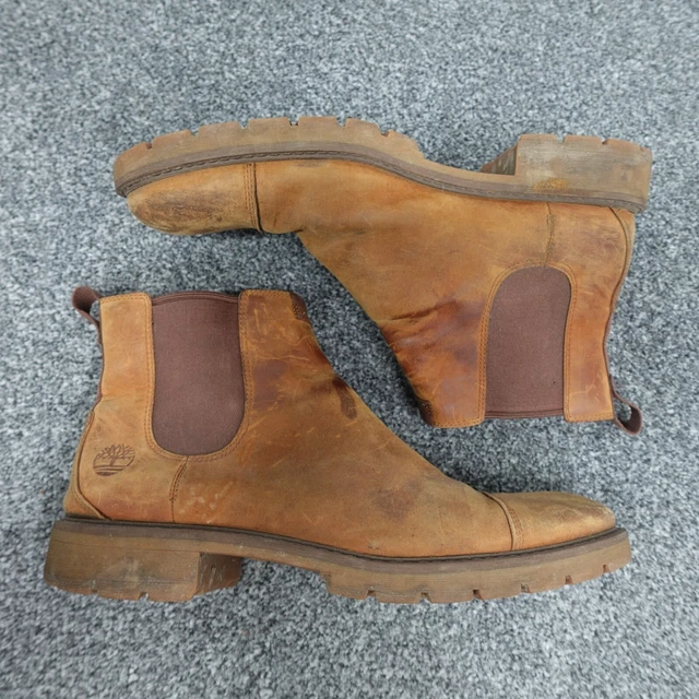 TIMBERLAND BOOTS ELMHURST chukka Chelsea size 9 Mens Brown £44.99