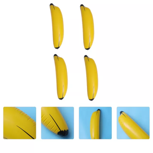 Inflatable Banana Toy Balloons for Summer Parties (4pcs)