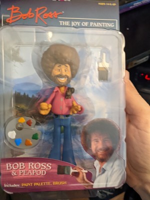 bob ross in overalls