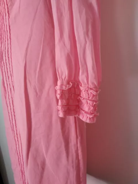 60,s candy pink cotton shift with frills .Made for Georges Melb.94b,80w. 2