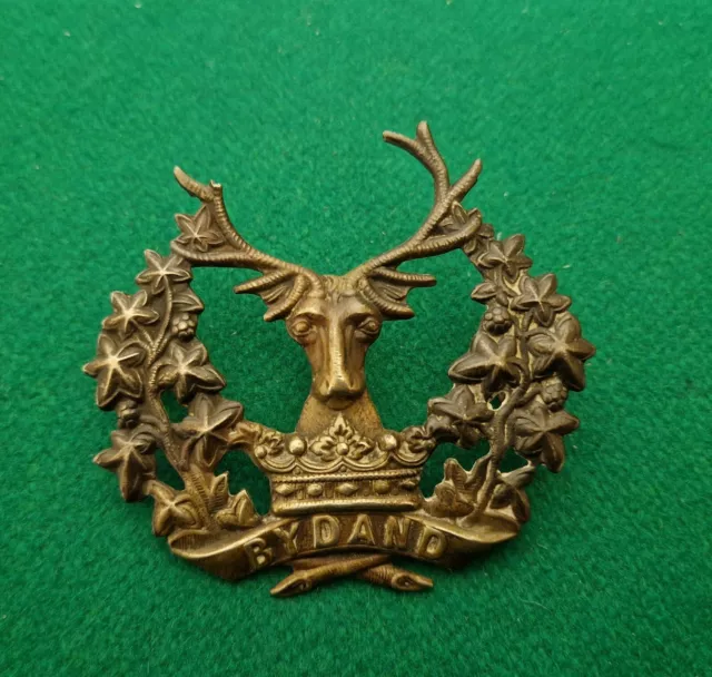 WW1 69 mm Gordon Highlanders Regiment Military Cap Badge A/F