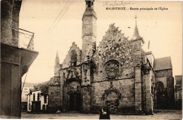 CPA MALESTROIT - Entrée principale de l'Église (209955)