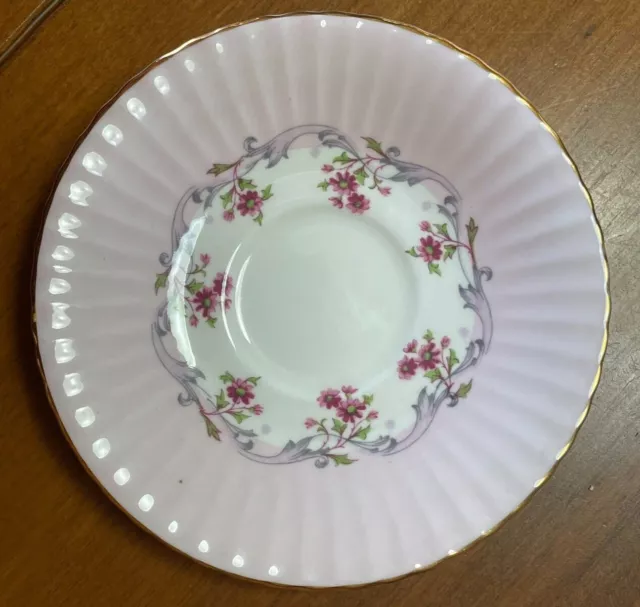 Beautiful Paragon Pink Flower Fine Bone China Saucer from England