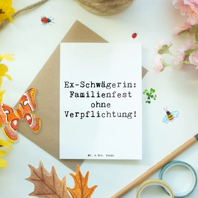GRUSSKARTE EXSCHWÄGERIN FEST Geschenk Glückwunschkarte