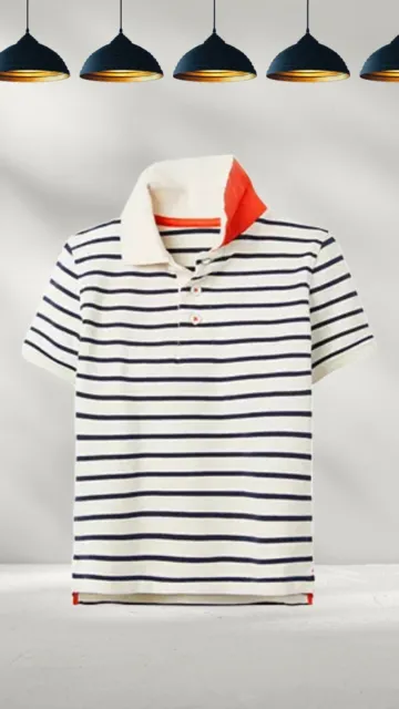 Ex Mini Boden Boy's Short Sleeve Pique Polo Shirt in Navy (A Bit Defect)
