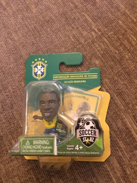 Mini Craque Soccerstarz - Dante, Ramires E Jô - Brasil