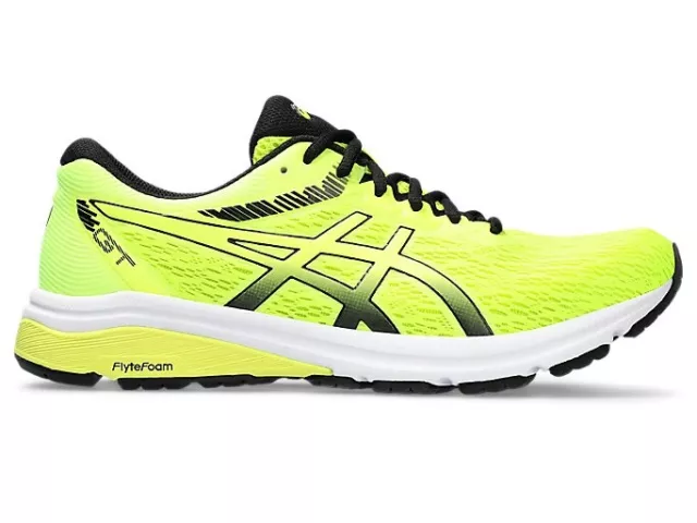 Asics Gt-800 Mens Running Shoes.safety Yellow/Black.size Uk-9.5-11.5