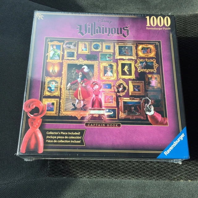 RAVENSBURGER DISNEY VILLAINOUS Captain Hook Peter Pan 1000 Piece Puzzle ...