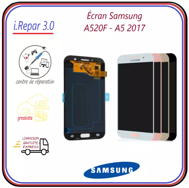 Ecran oled Samsung Noir-Bleu-Or-rose A5 2017 A520F