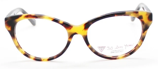 Lunettes De Vue Guess GU 2308 - Monture œil De Chat Marron écailles - 53 Mm