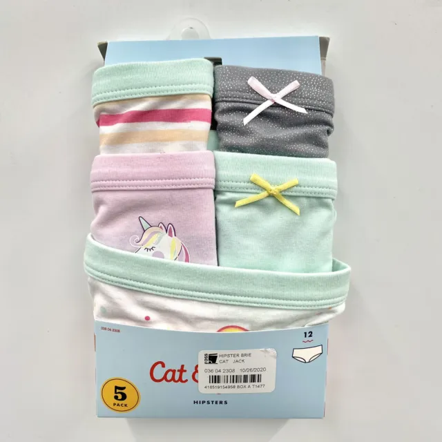CAT & JACK Girls Underwear Hipsters 5 Pack Size 12 $11.47 - PicClick