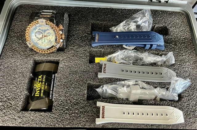 Invicta Reserve Herc Men's Watch - 53Mm - Mop Dial - Case & Extra Stra (37220-1)