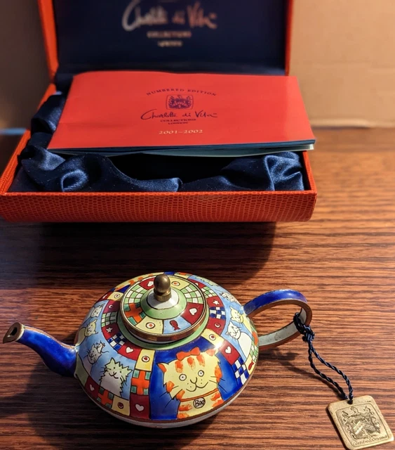 Théière Miniature De Collection Charlotte Di Vita - Thème French Cancan - Occasion - Fabriquée En France