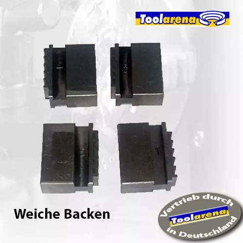 Weiche Backen für 100 mm 4-Backenfutter, Rotwerk