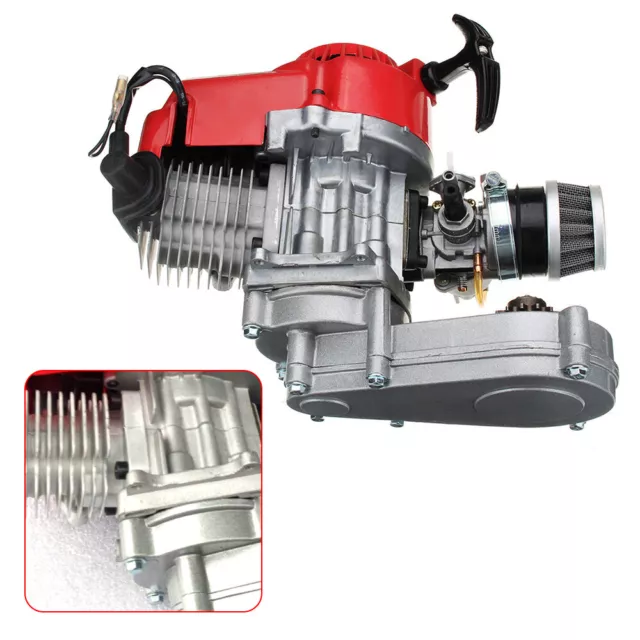 49cc 50cc Pull Start Engine For 2 Stroke Mini Motor Pocket Scooter Dirt Bike New